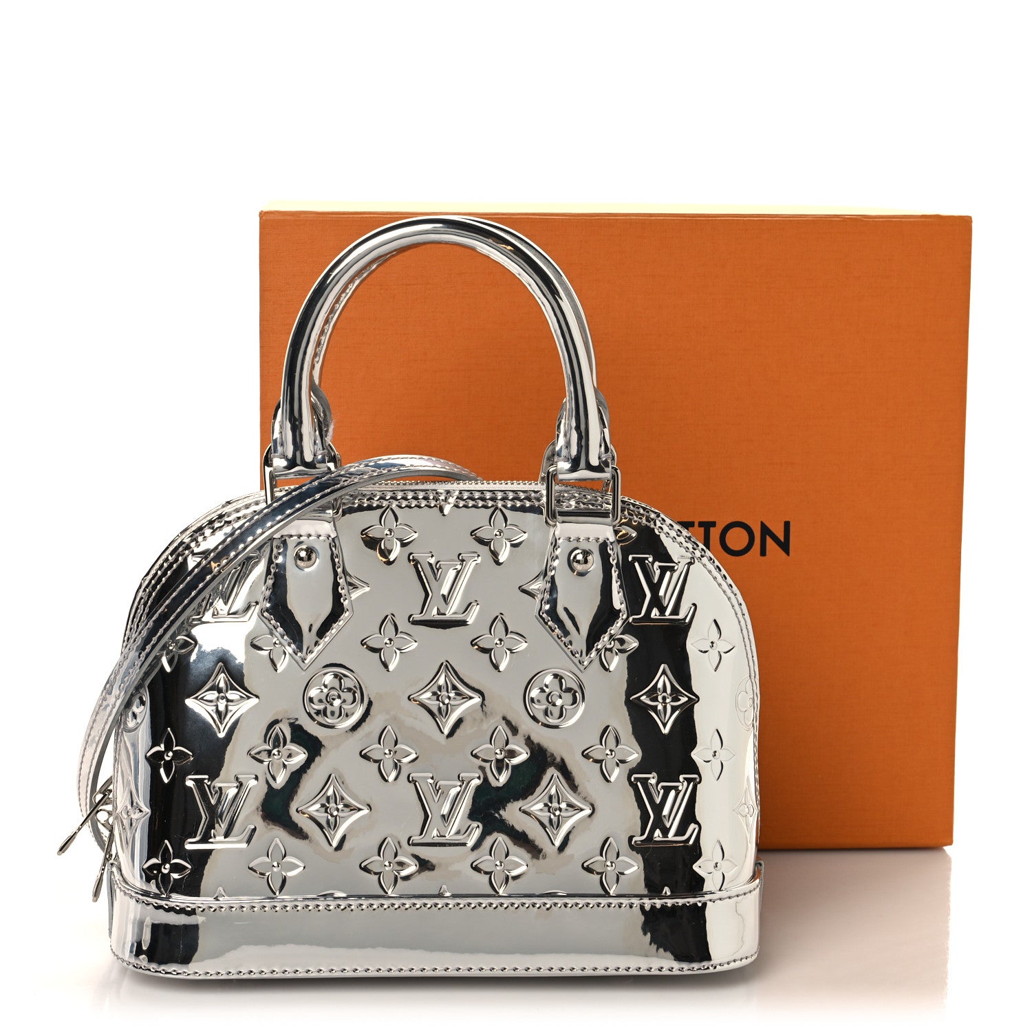 Louis Vuitton Monogram Miroir Alma BB Silver Silver 12 of 12