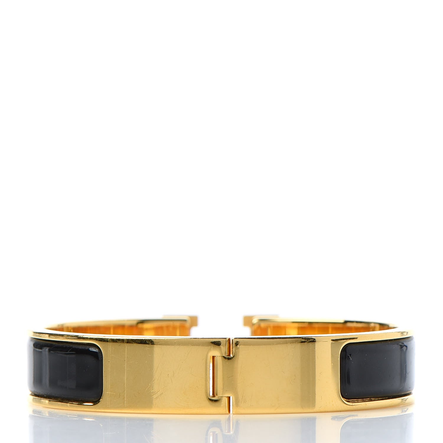 Hermes Enamel Narrow Clic Clac H Bracelet PM Black 3 of 6