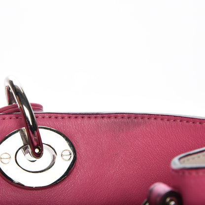 Christian Dior Smooth Calfskin Medium Tri-Color Diorissimo Bag Navy Pink 11 of 21