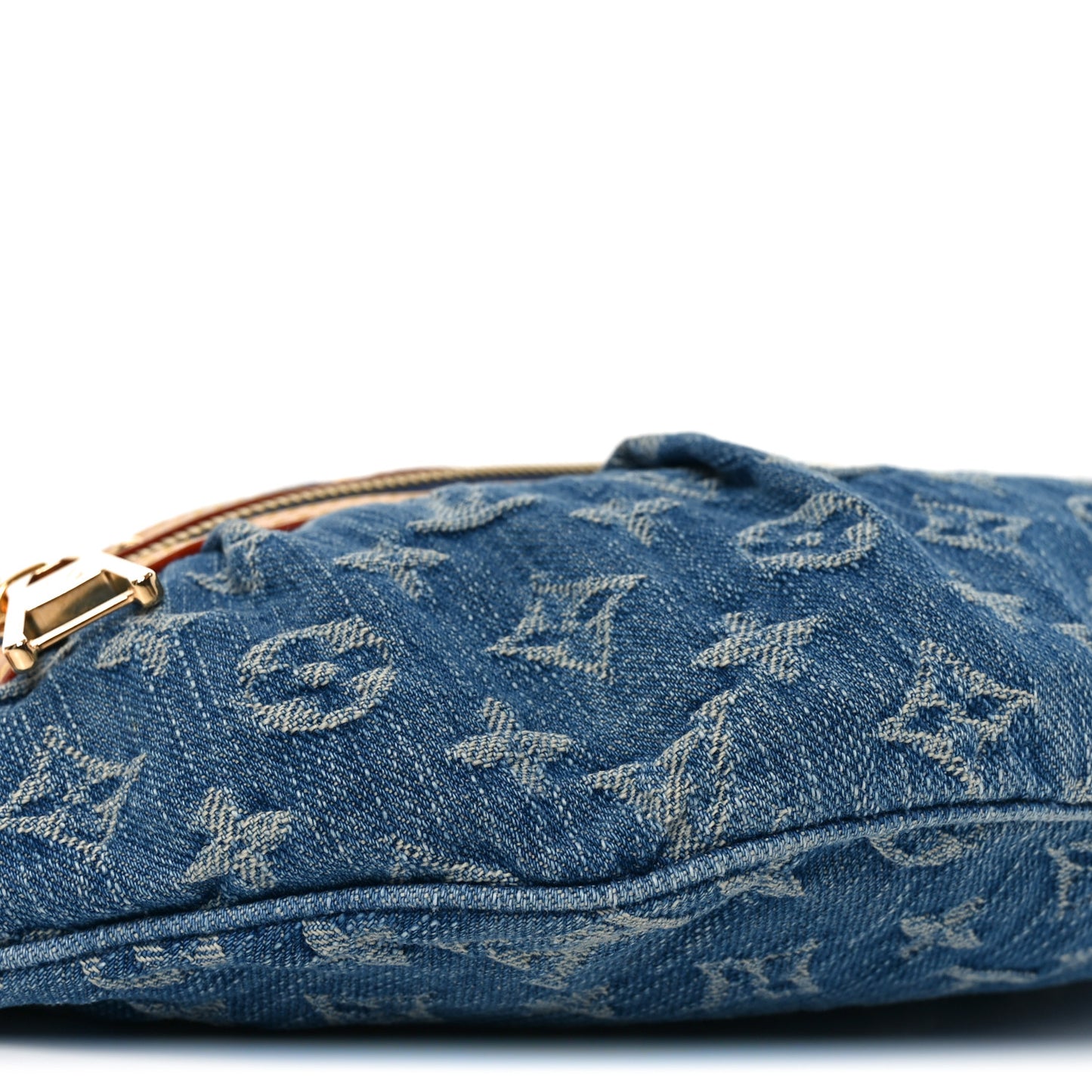 Monogram Denim High Rise Bumbag Blue