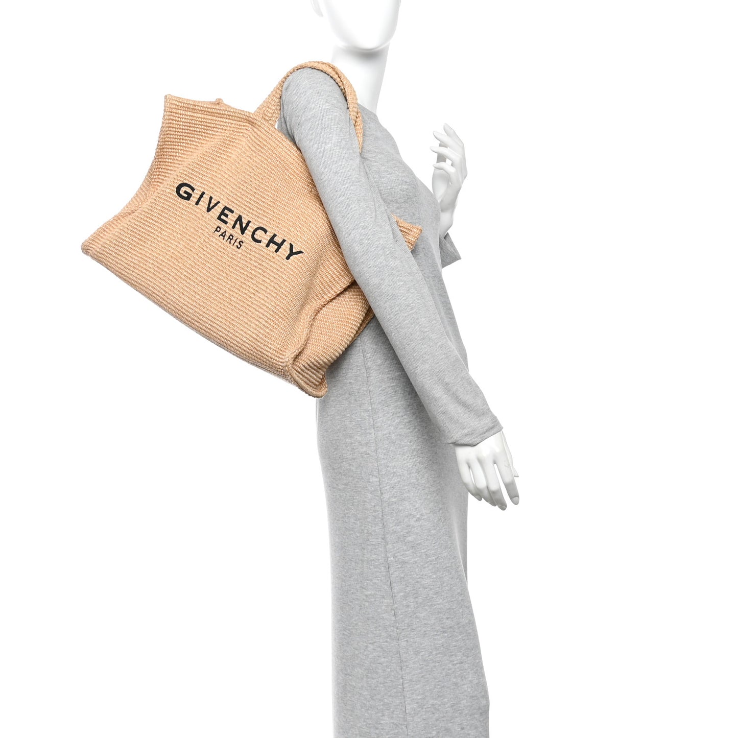 Raffia Large G Shopping Tote Natural Natural