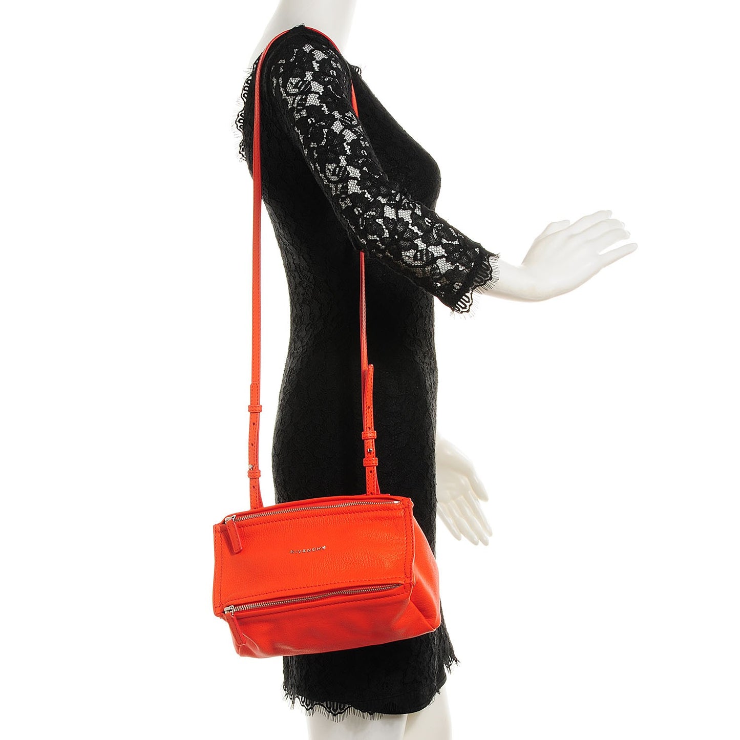 Sugar Goatskin Mini Pandora Bright Orange