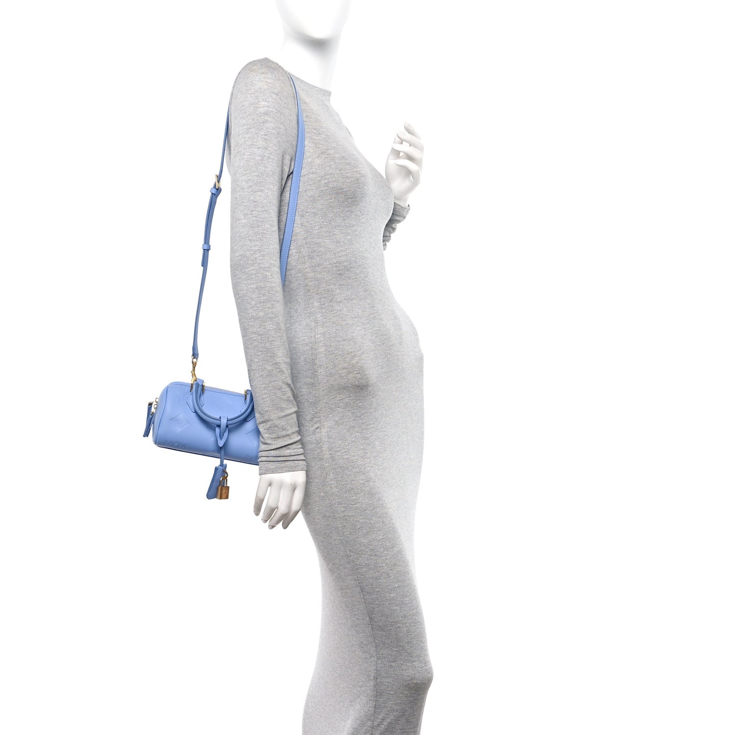 Nappa Maxi Monogram Mini Ella Boston Della Robbia Blue