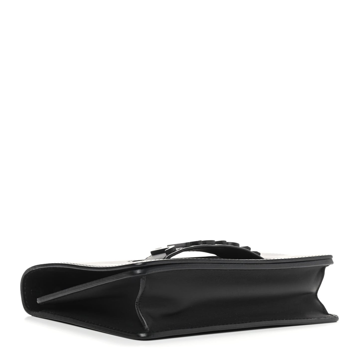 Ultra Matte Calfskin J'Adior Chain Flap Bag Black