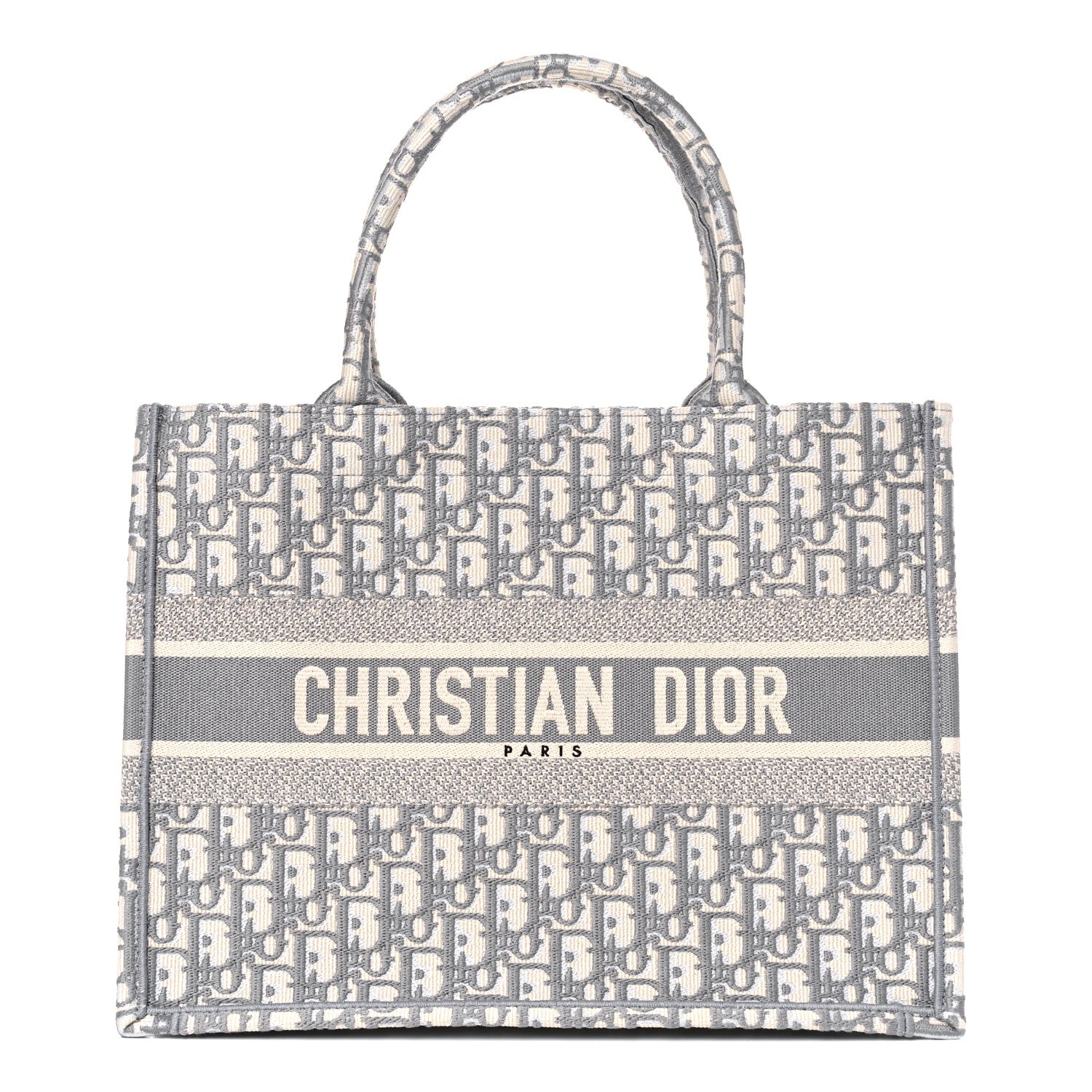Christian Dior Oblique Medium Book Tote Grey 1 of 11