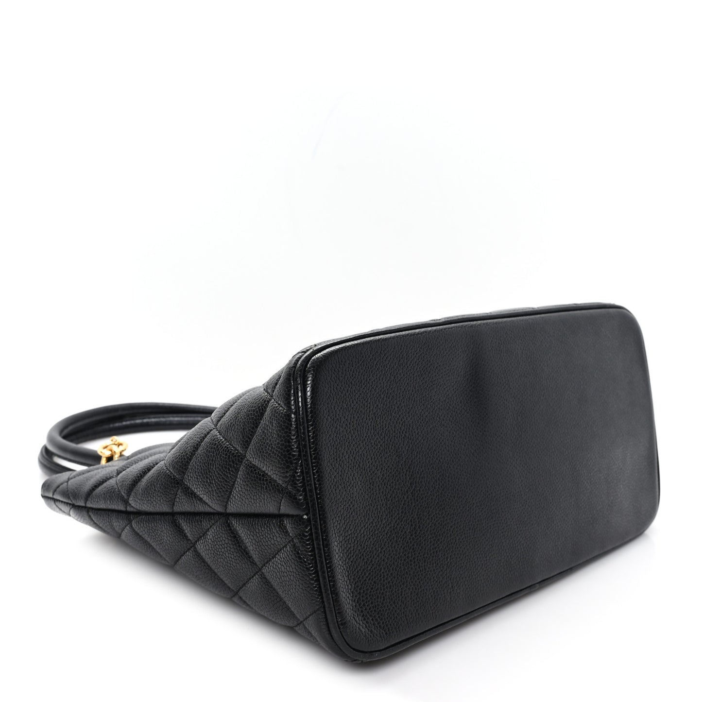 Caviar Quilted Medallion Tote Black