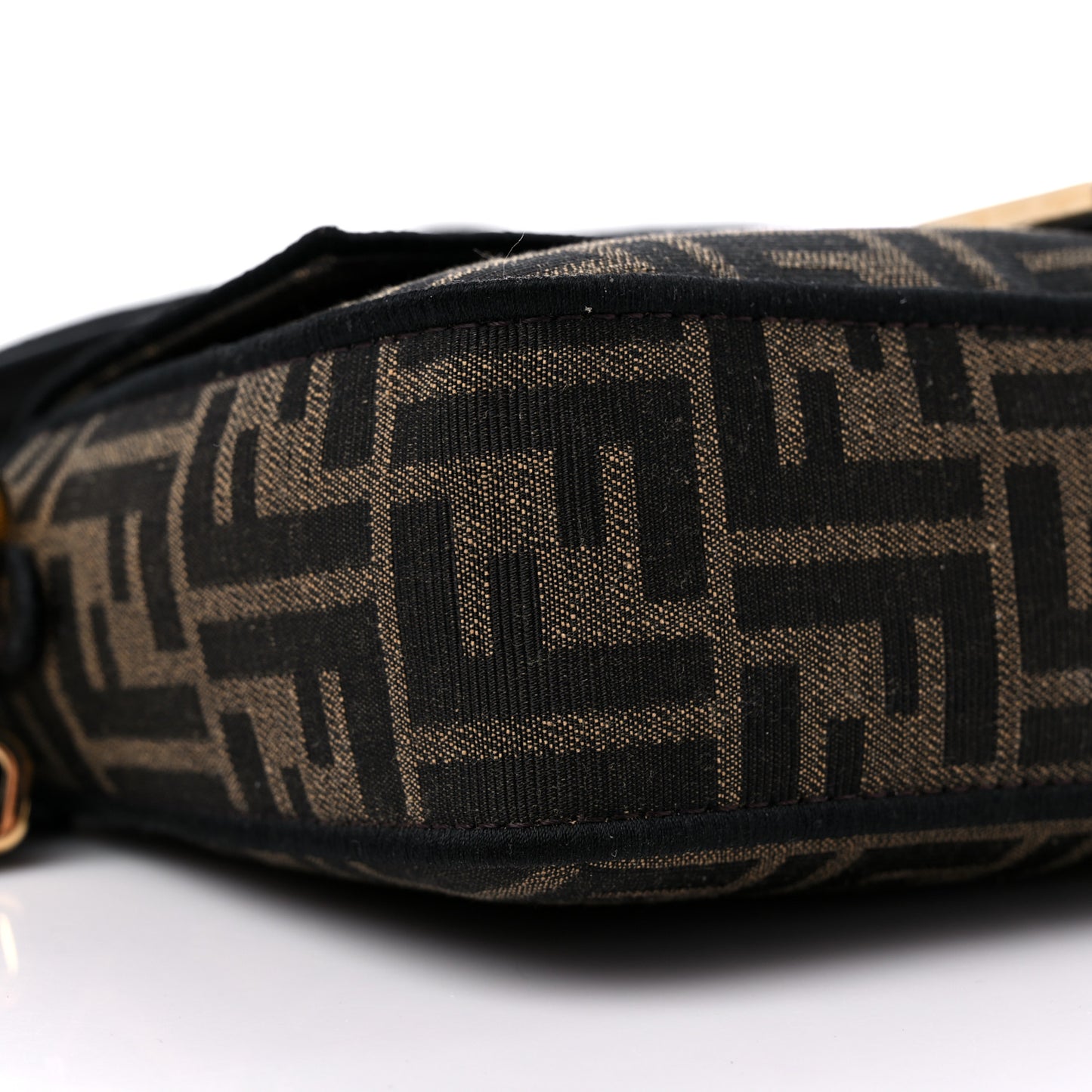 Fabric Jacquard FF 1974 Medium Baguette Tobacco Moro Black