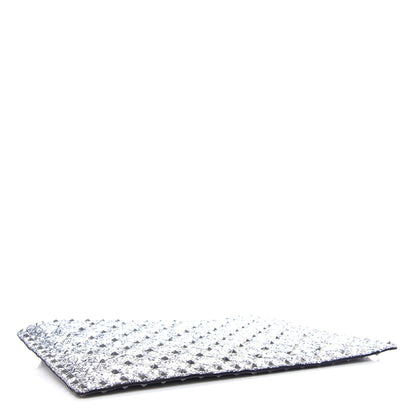 Valentino Garavani Glitter Rockstud Spike Zip Pouch Silver 4 of 6