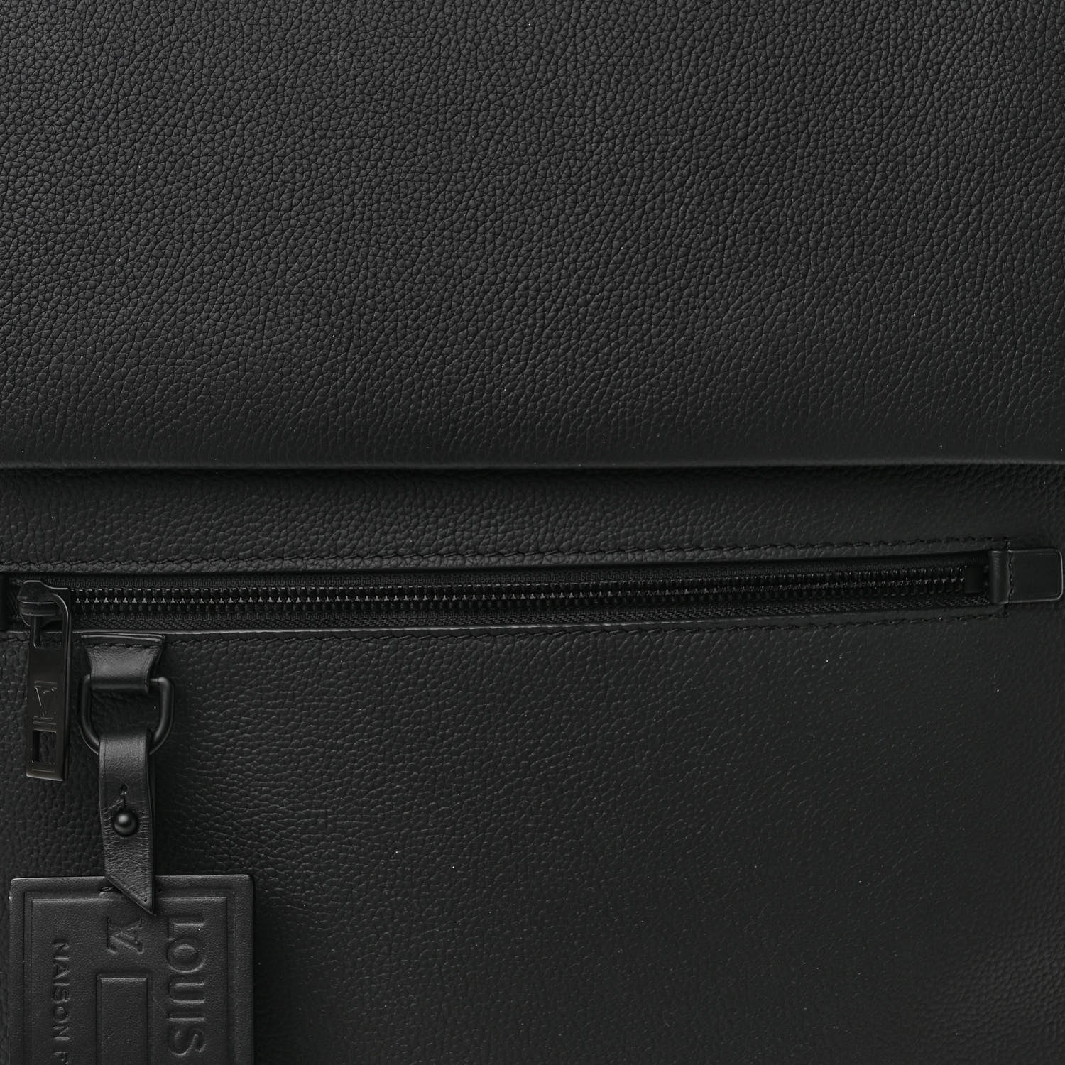 Louis Vuitton Calfskin Aerogram Fastline Backpack Black 7 of 9