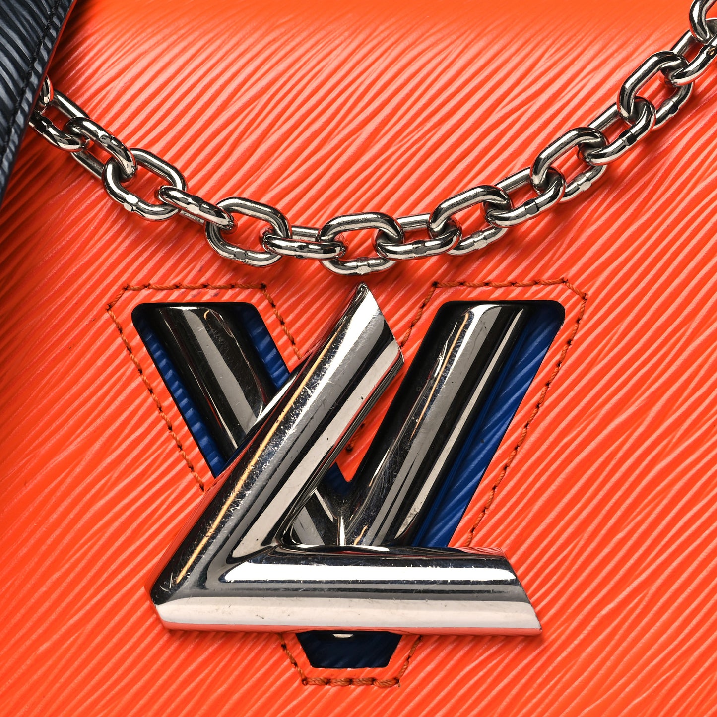 Epi Twist Shoulder Bag MM Marine Orange