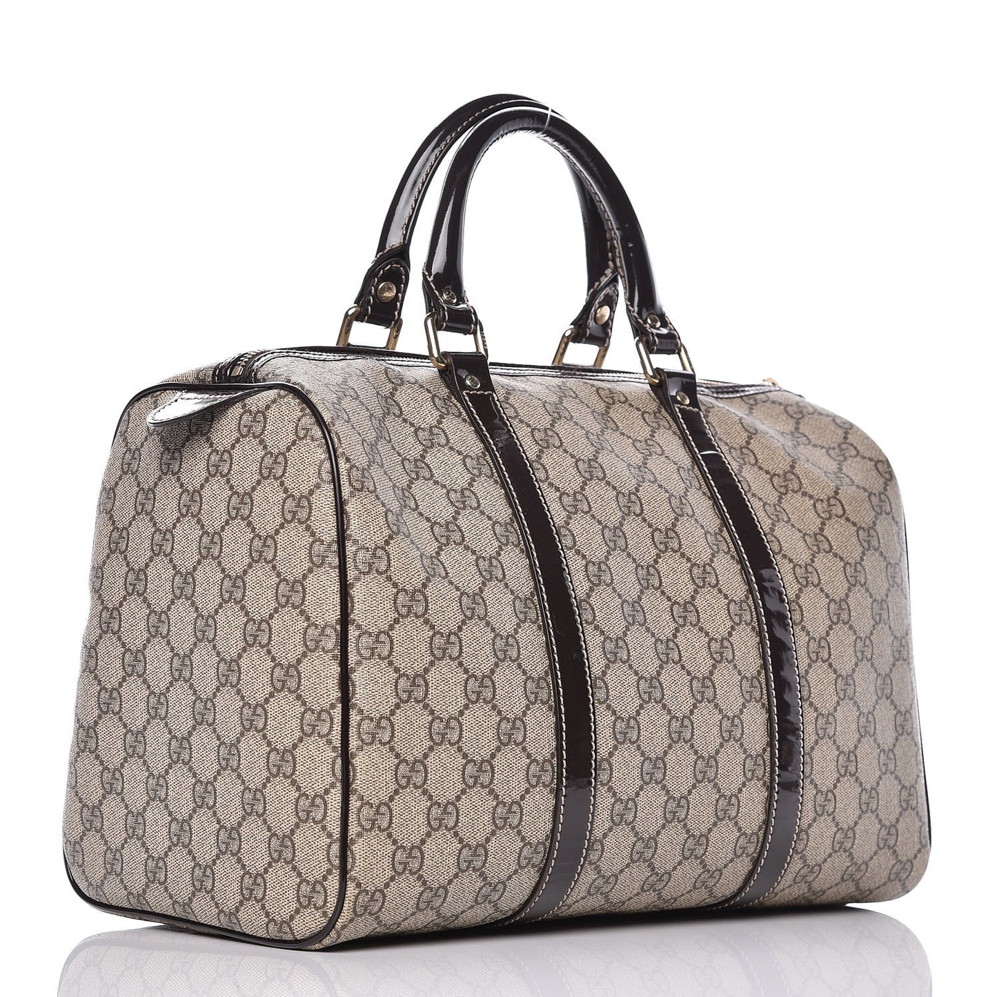 GG Plus Monogram Medium Joy Boston Dark Brown