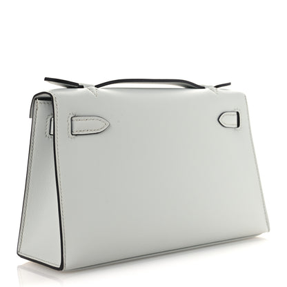 Hermes Swift Kelly Pochette Clutch Gris Platine 3 of 13