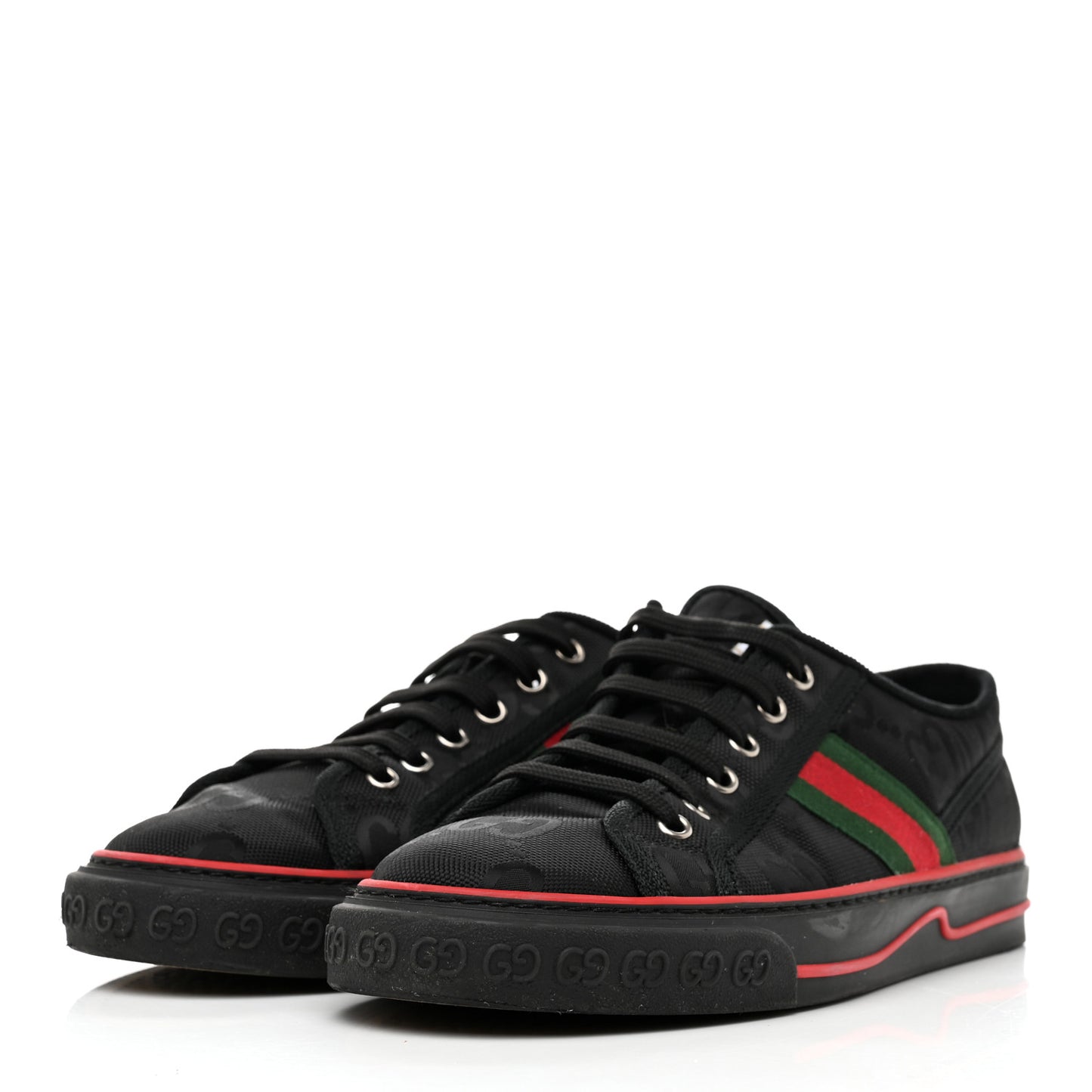Econyl Nylon Web Monogram Off The Grid Womens 1977 Tennis Sneakers 41 Black