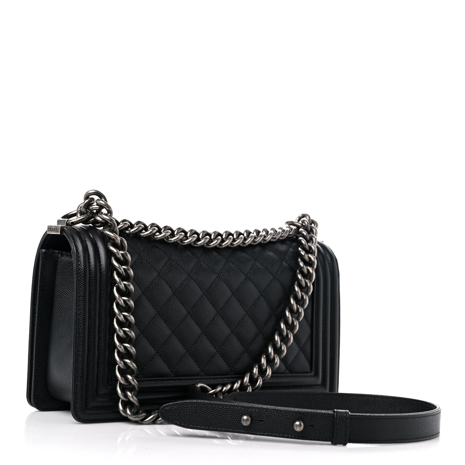 Chanel Caviar Quilted Medium Boy Flap Black 3 of 11