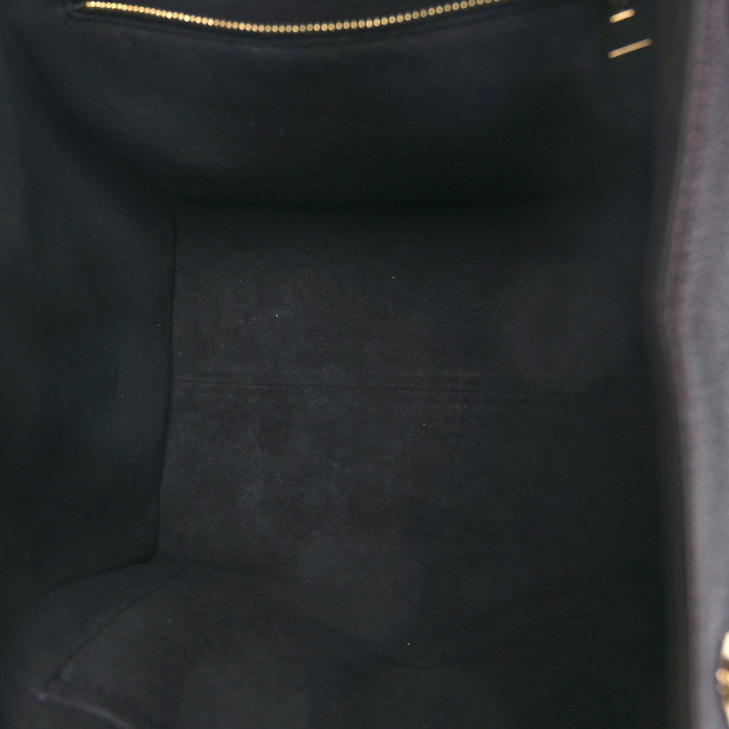 Calfskin Monogram Fold Tote MM Black Wine Cream