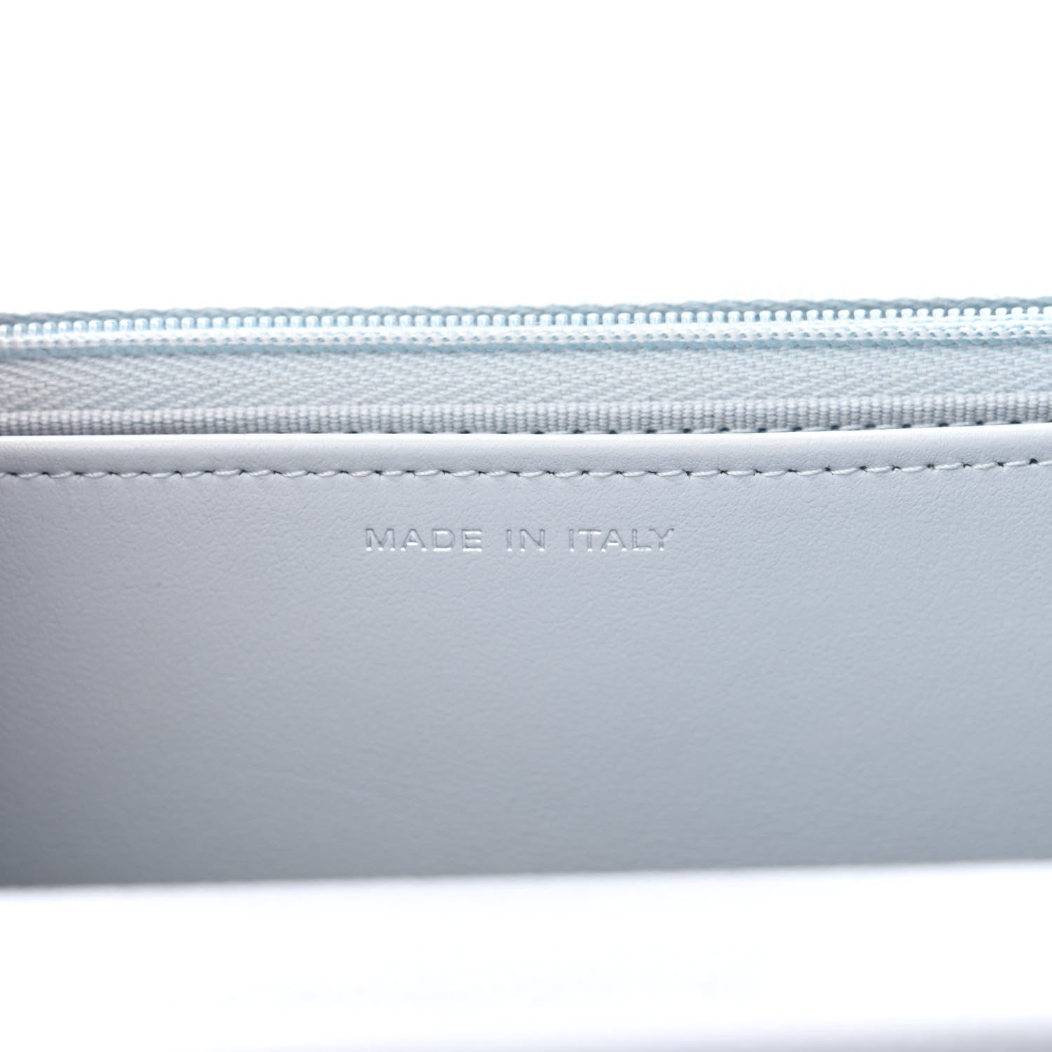 Chanel Caviar Quilted Wallet on Chain WOC Light Blue 7 of 11