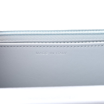 Chanel Caviar Quilted Wallet on Chain WOC Light Blue 7 of 11