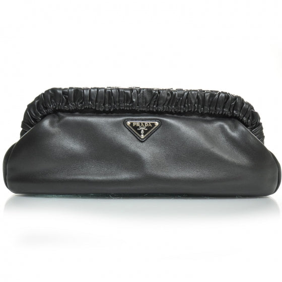 Prada Nappa Sera Evening Clutch Black 1 of 8