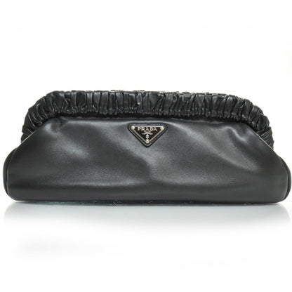 Prada Nappa Sera Evening Clutch Black 1 of 8