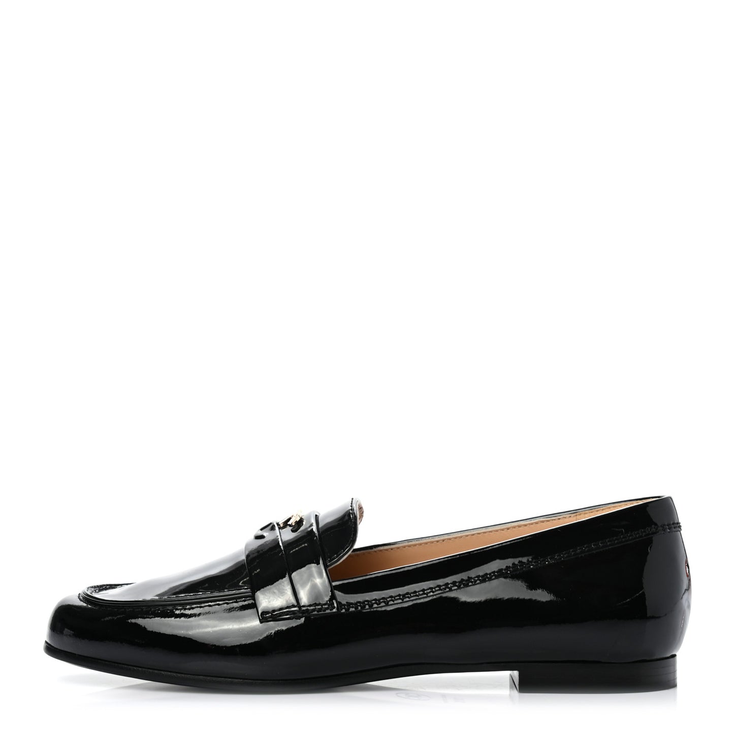 Patent CC Mocassin Loafers 39.5 Black