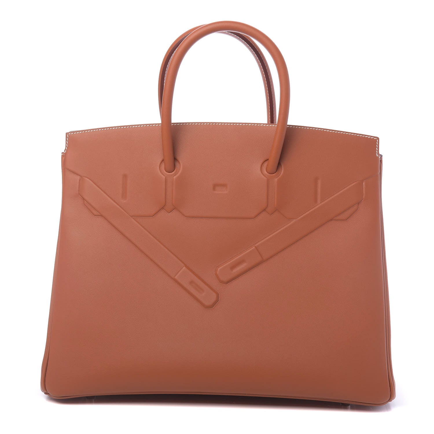 Hermes Swift Birkin Shadow 35 Gold 1 of 14