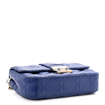 Christian Dior Lambskin Cannage Miss Dior Small Promenade Pouch Blue 4 of 10