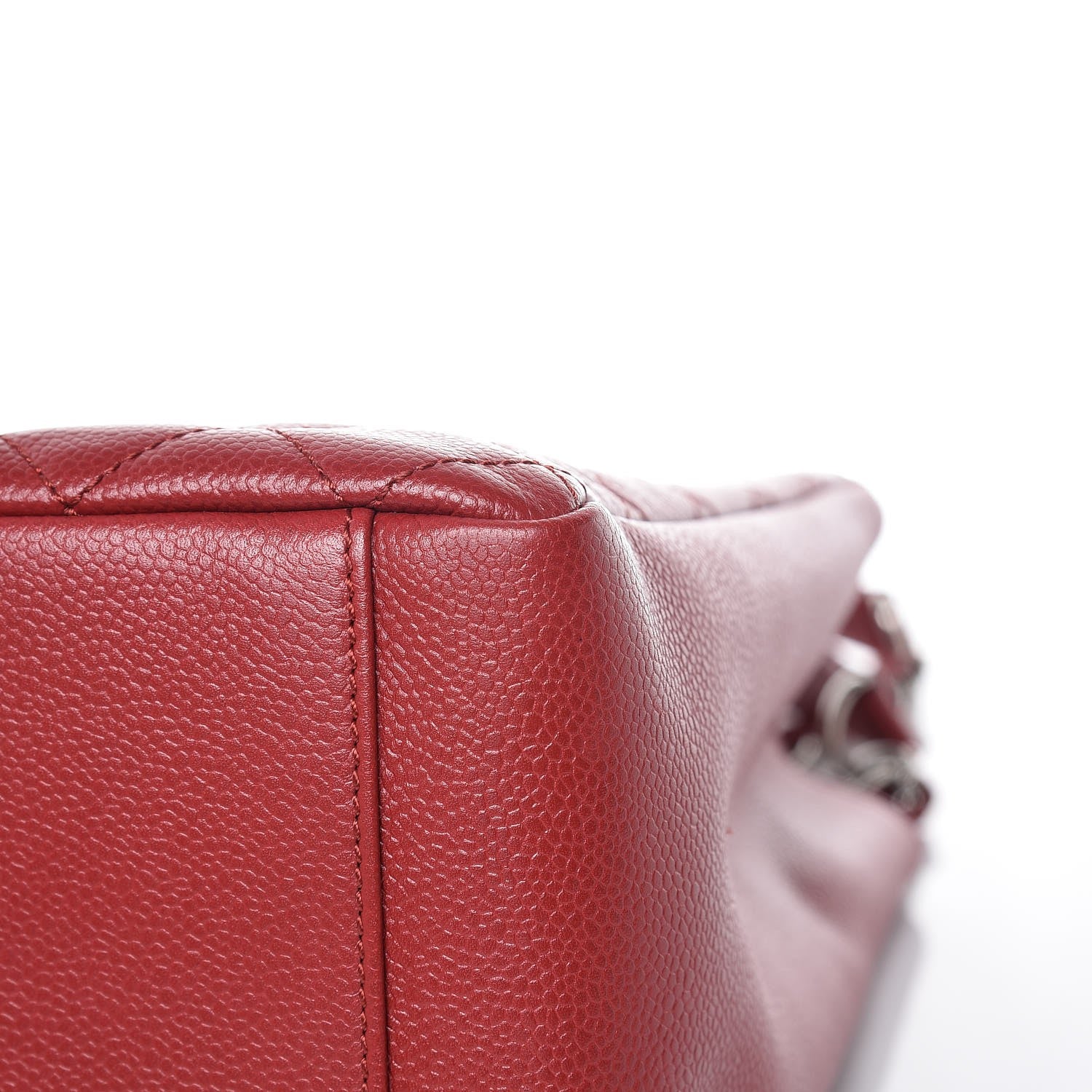 Chanel Caviar Quilted Grand Shopping Tote GST Red 11 of 11