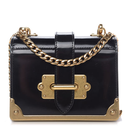 Prada Spazzolato Micro Cahier Bag Black 1 of 7
