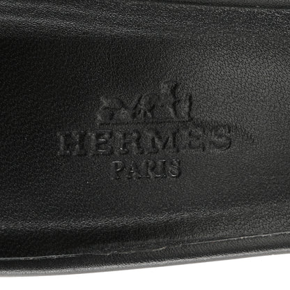 Hermes Calfskin Gigi 50 Sandals 38 Black 8 of 8