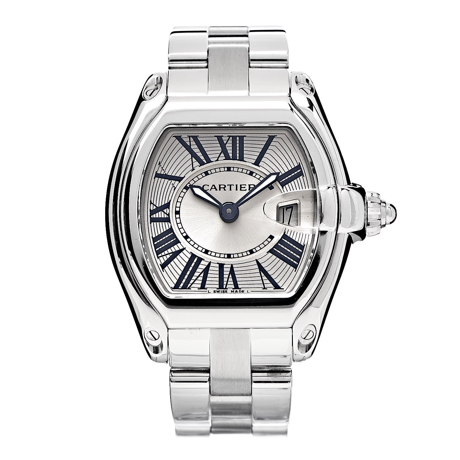 Cartier Stainless Steel 31mm Roadster Quartz Watch 1 of 8