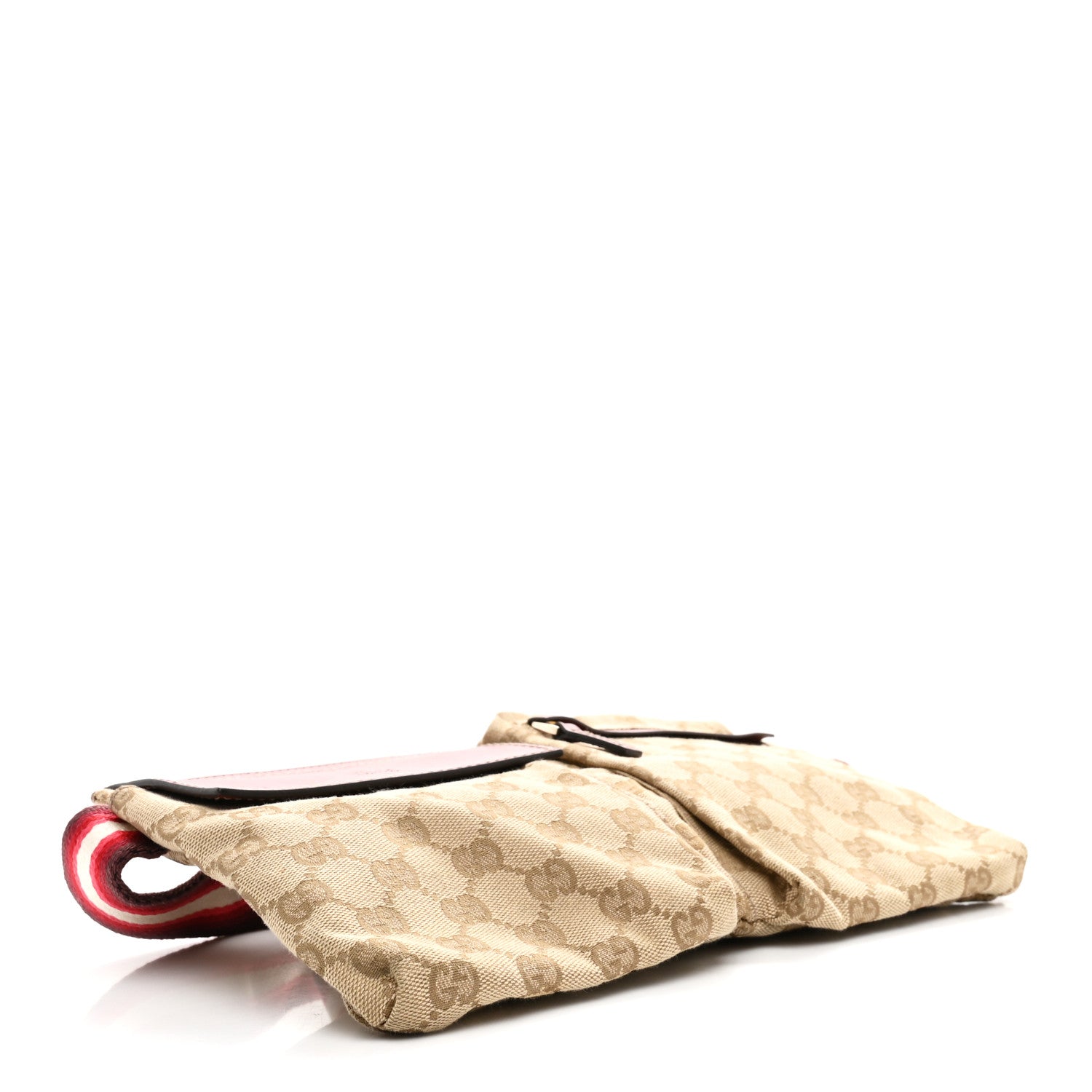 Gucci GG Monogram Double Pocket Belt Bag Red 4 of 11