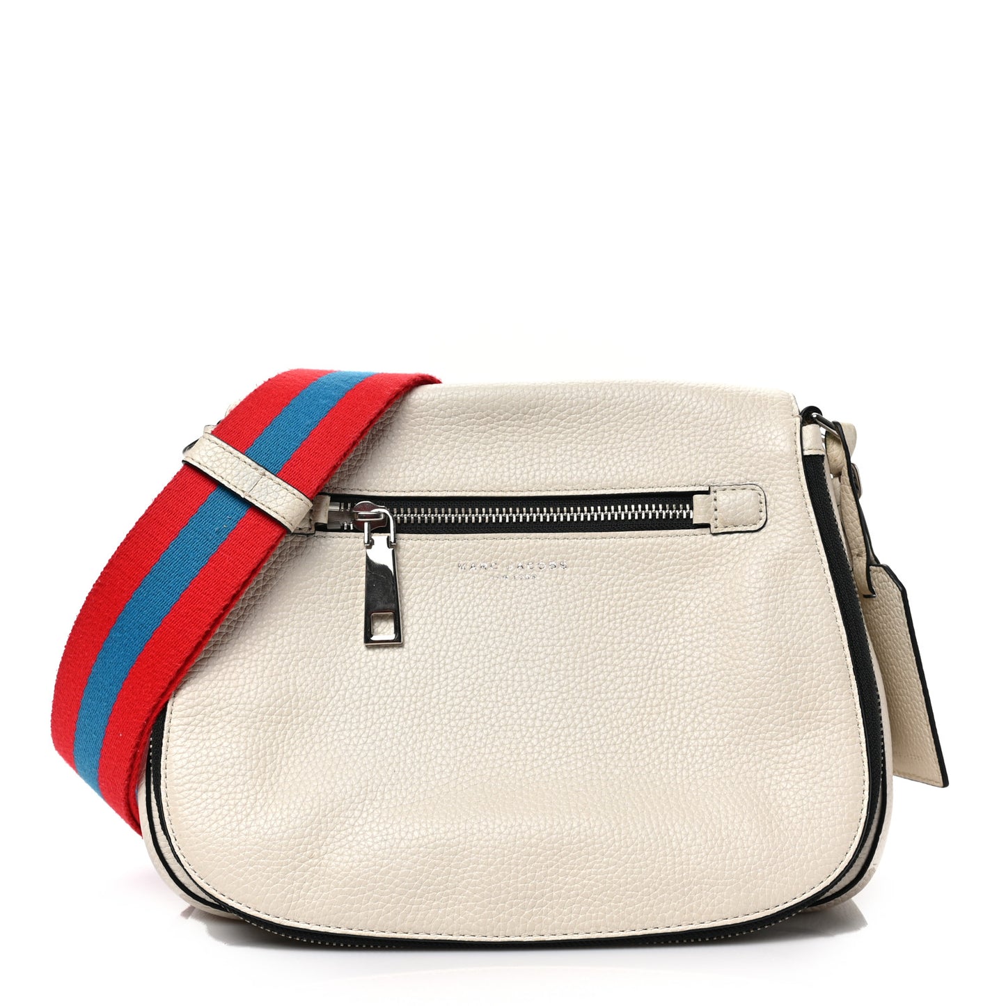 Calfskin Empire City Messenger Crossbody Beige
