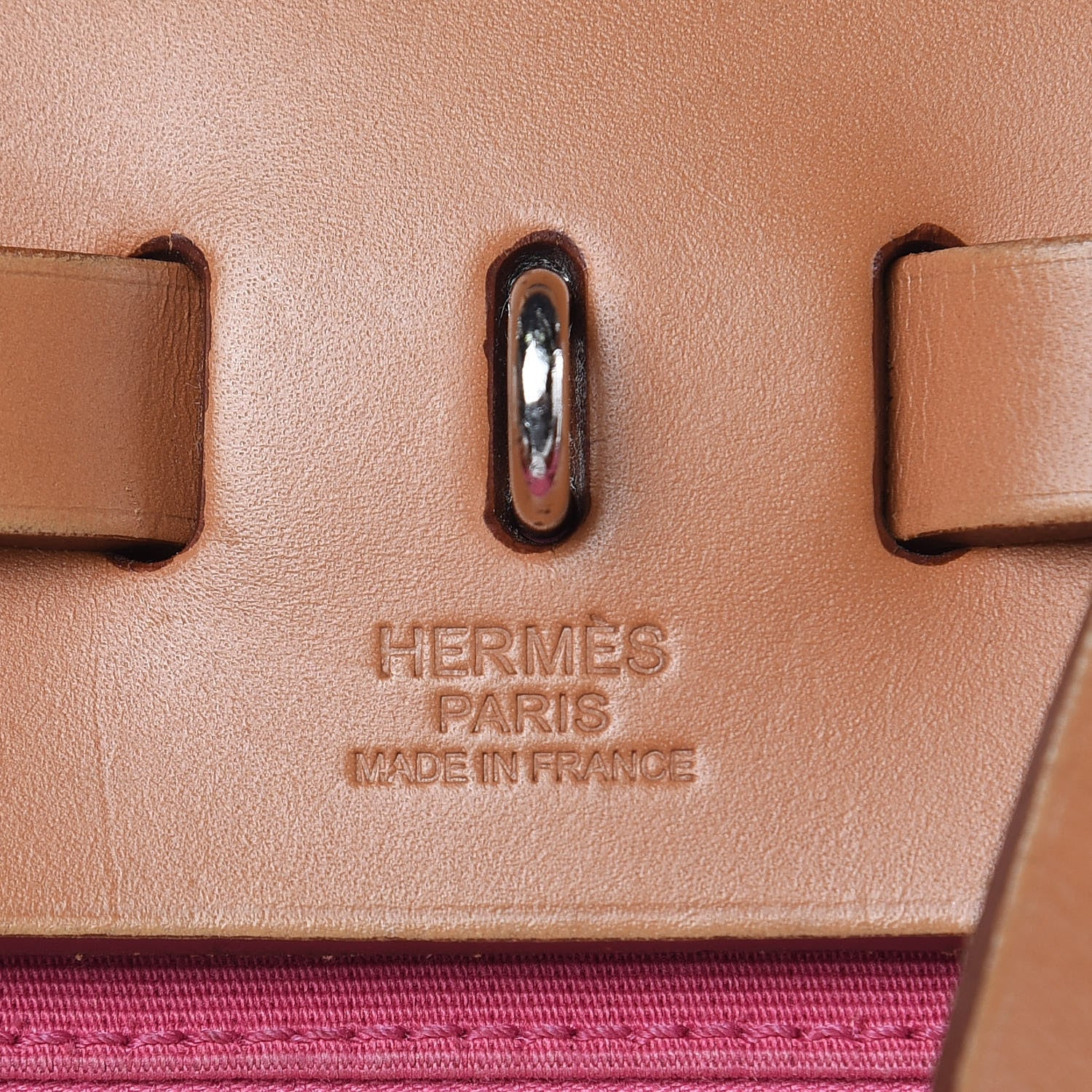 Hermes Vache Hunter Toile Herbag Zip 31 PM Rose Lipstick 7 of 18