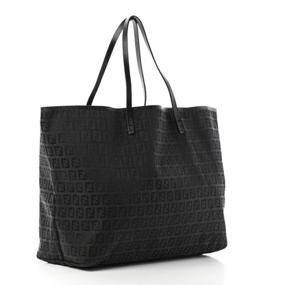 Fendi Zucchino Shopping Tote Black 4 of 16