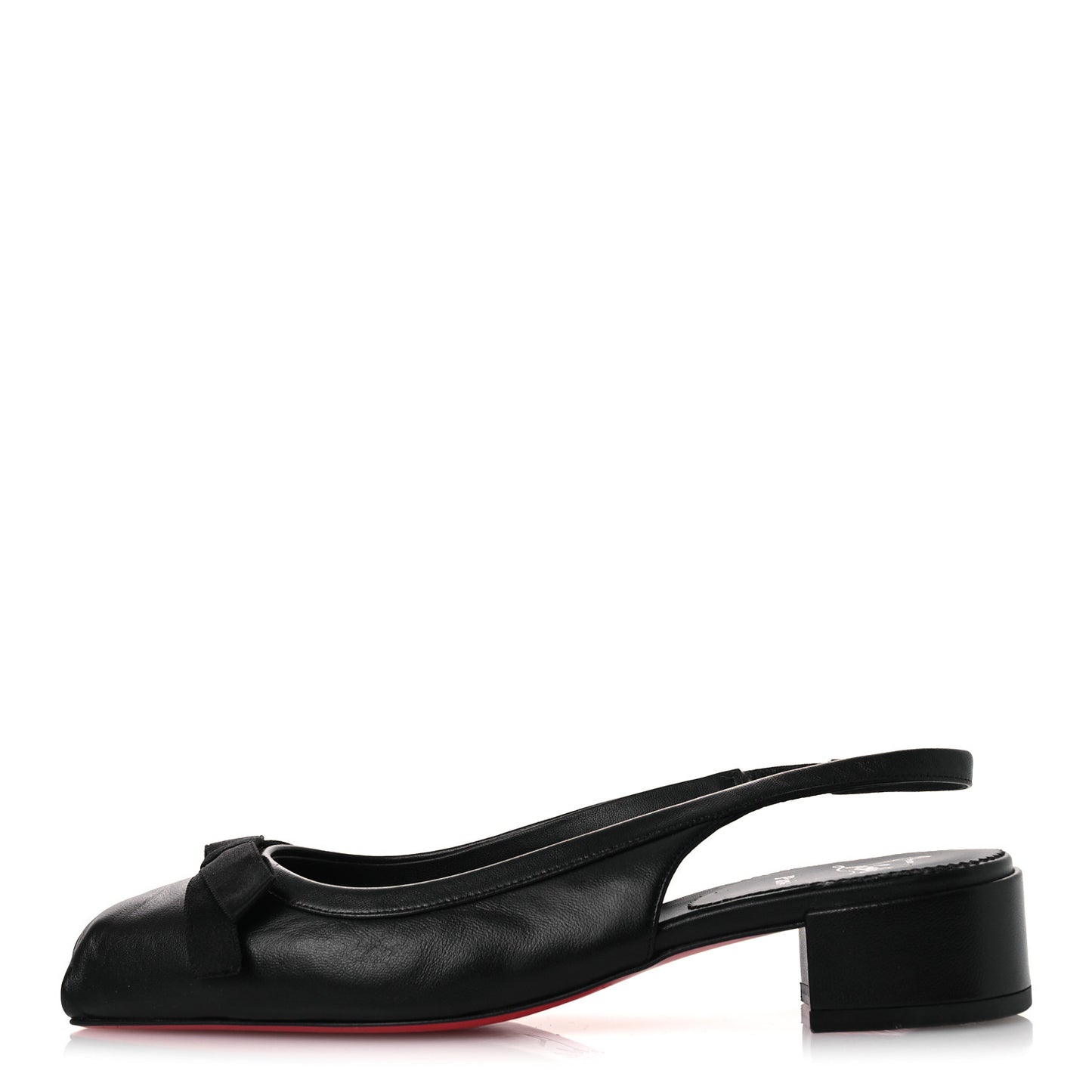 Nappa Mamaflirt 30mm Bow Sling Ballerinas 39 Black