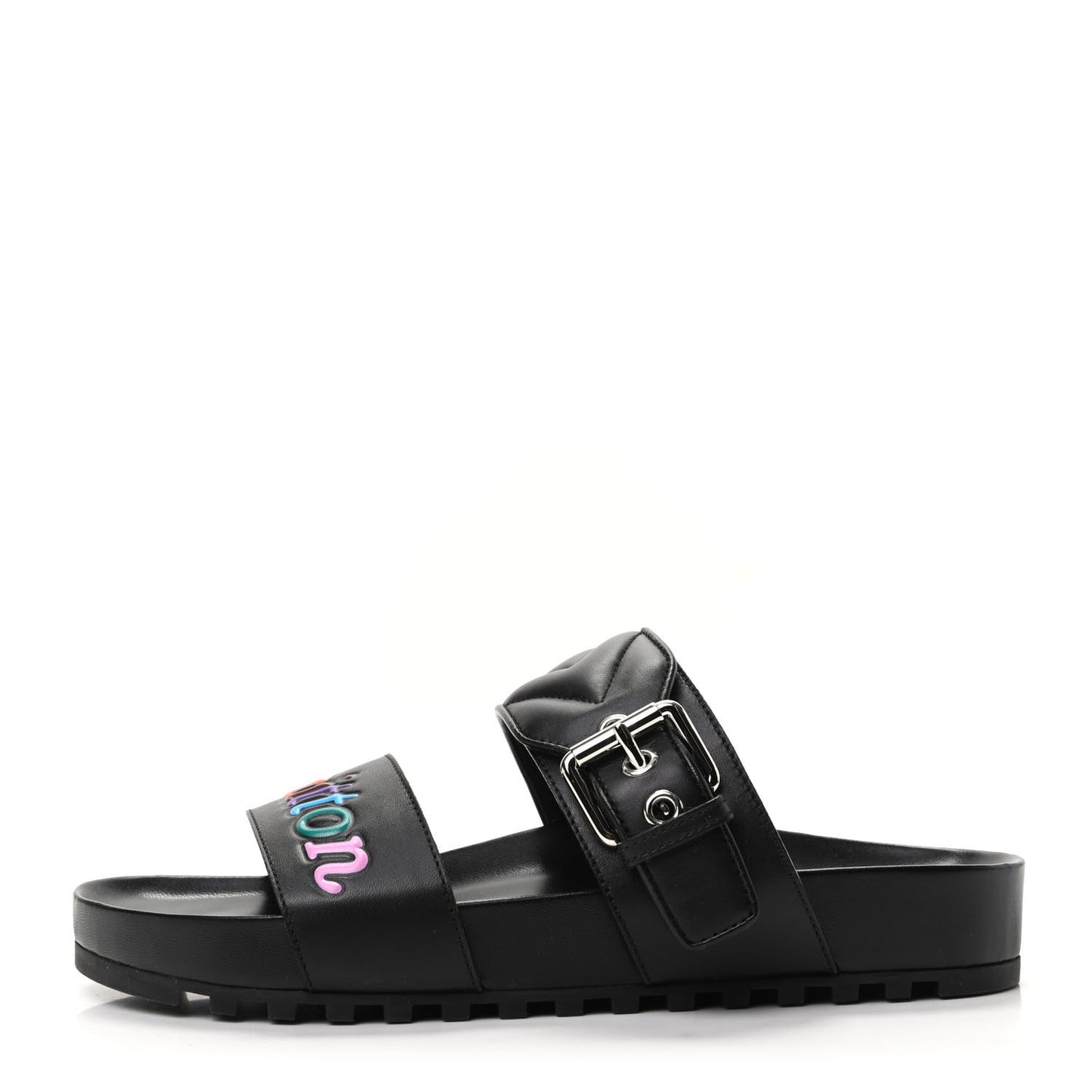 Calfskin New Wave Bom Dia Mule Sandals 37 Black