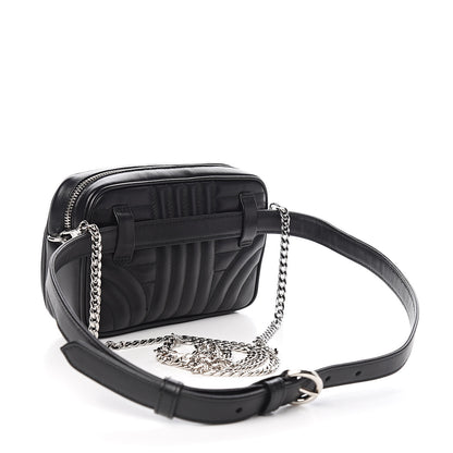 Prada Soft Calfskin Impunture Diagramme Belt Bag Black 3 of 9