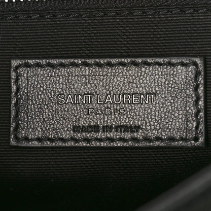 Saint Laurent Grained Lambskin Monogram Medium Niki Chain Satchel Black 6 of 8