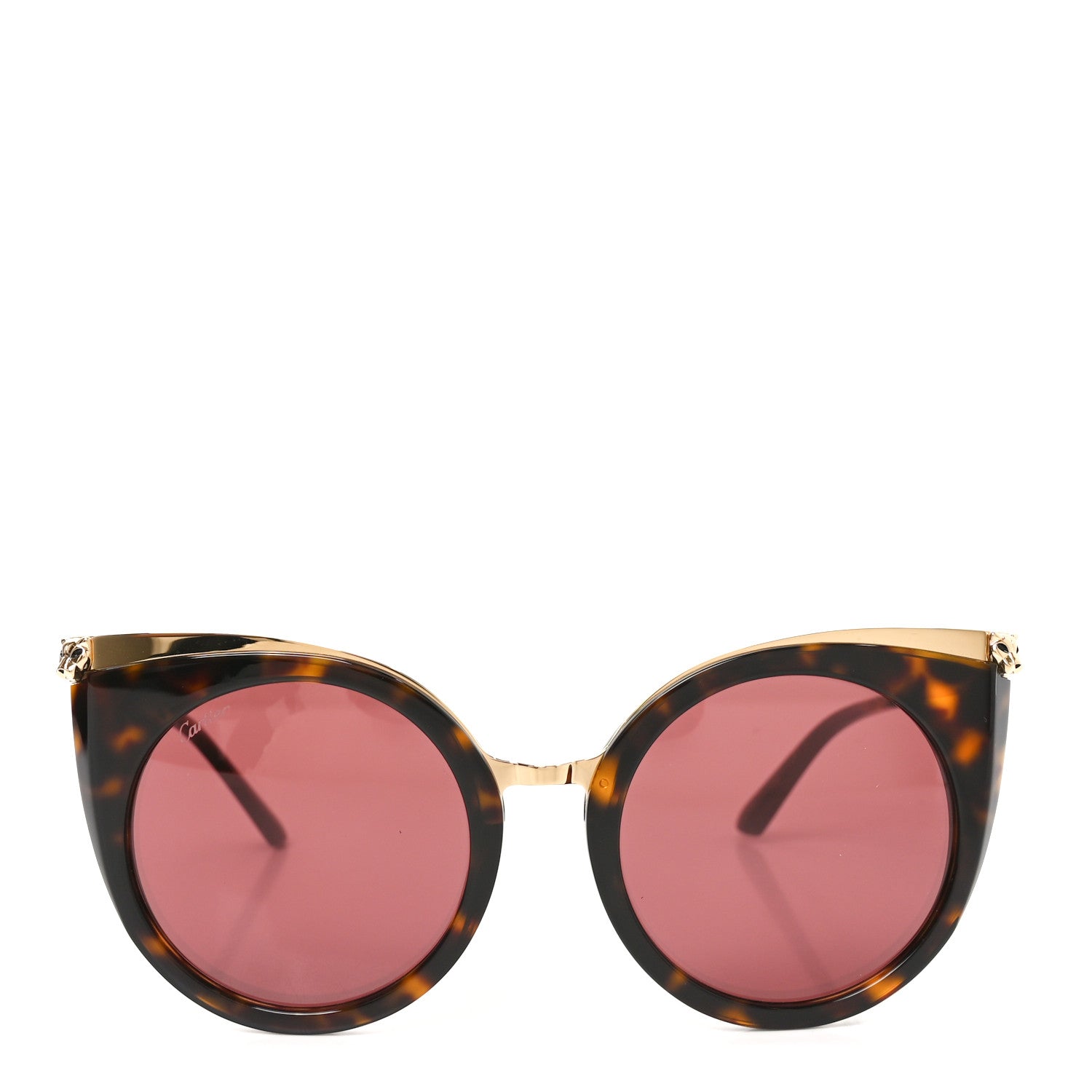 Cartier Panthere Wild De Cartier Sunglasses CT0122SA Tortoise 2 of 7