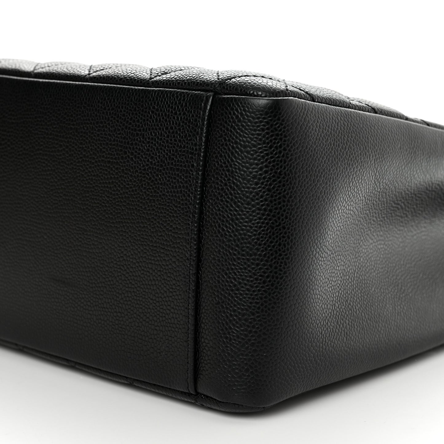 Caviar Quilted Grand Shopping Tote GST Black