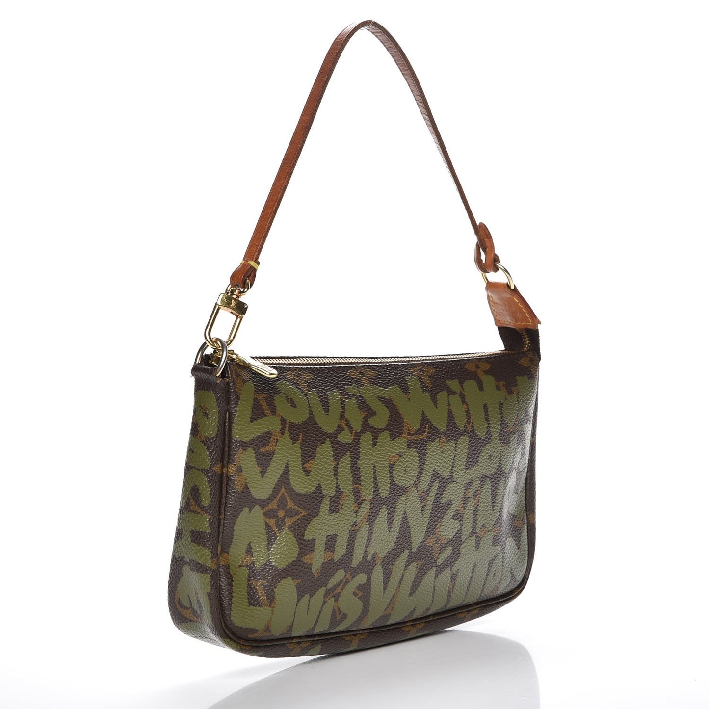 Monogram Graffiti Pochette Accessories Kaki