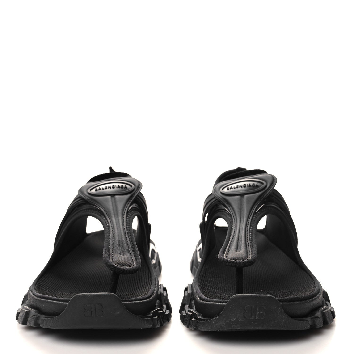 Balenciaga Neoprene Rubber Thong Sandals 37 Black 2 of 9