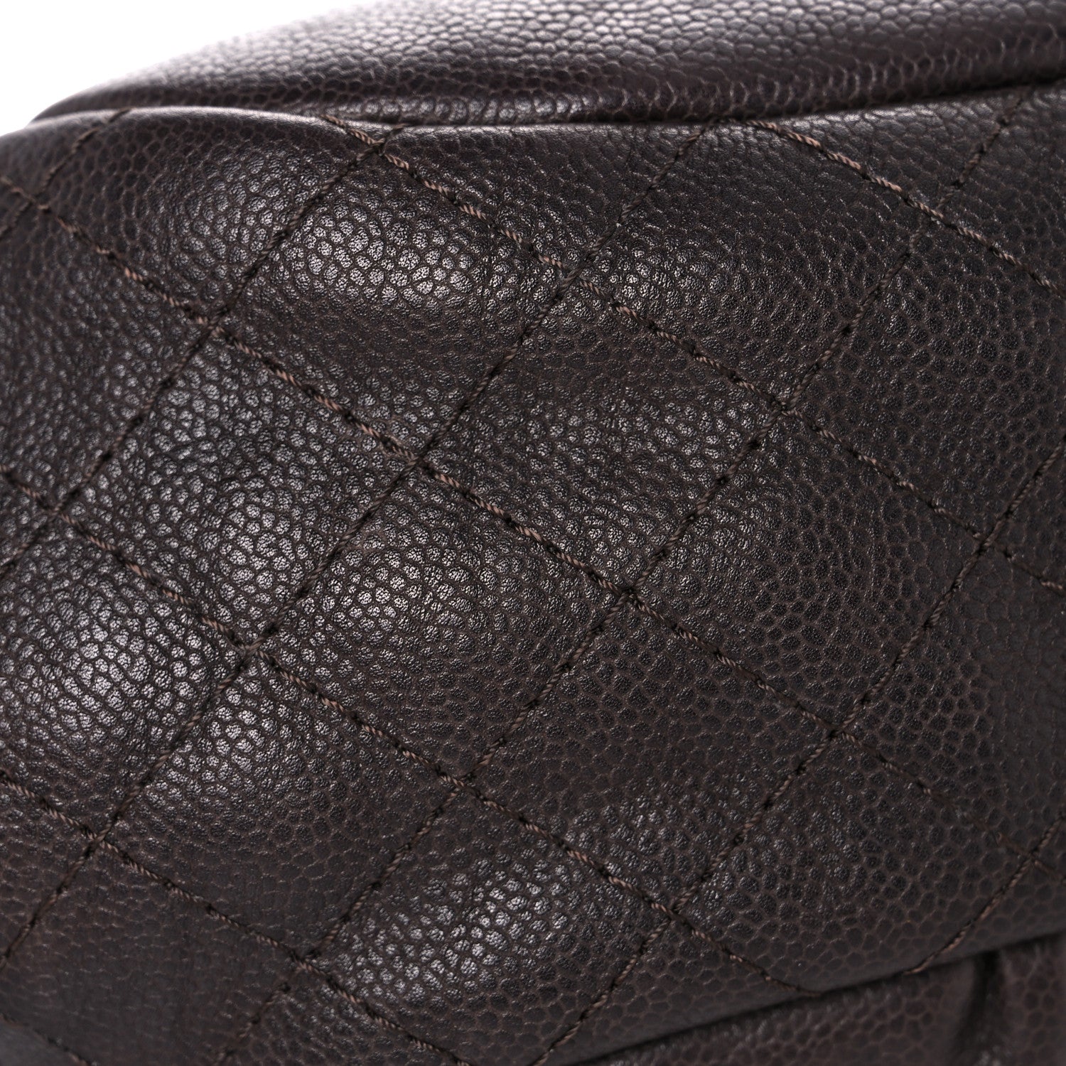 Chanel Caviar Half Moon Large Flap Dark Brown 18 of 22