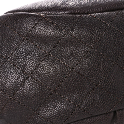 Chanel Caviar Half Moon Large Flap Dark Brown 18 of 22