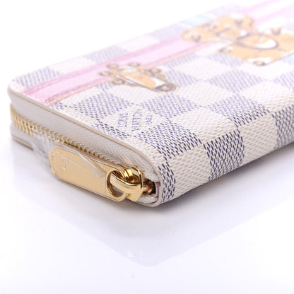 Louis Vuitton Damier Azur Summer Trunks Clemence Wallet 6 of 10