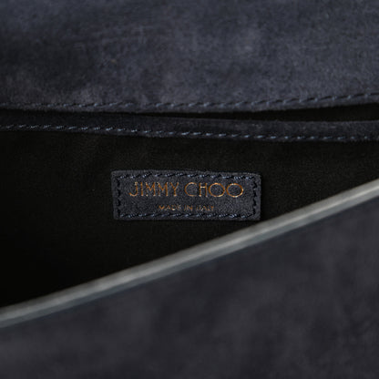 Jimmy Choo Suede Small Lexie Crossbody Blue 8 of 10