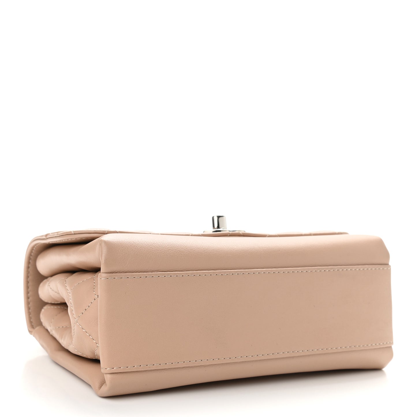 Calfskin Mini Tramezzo Flap Beige