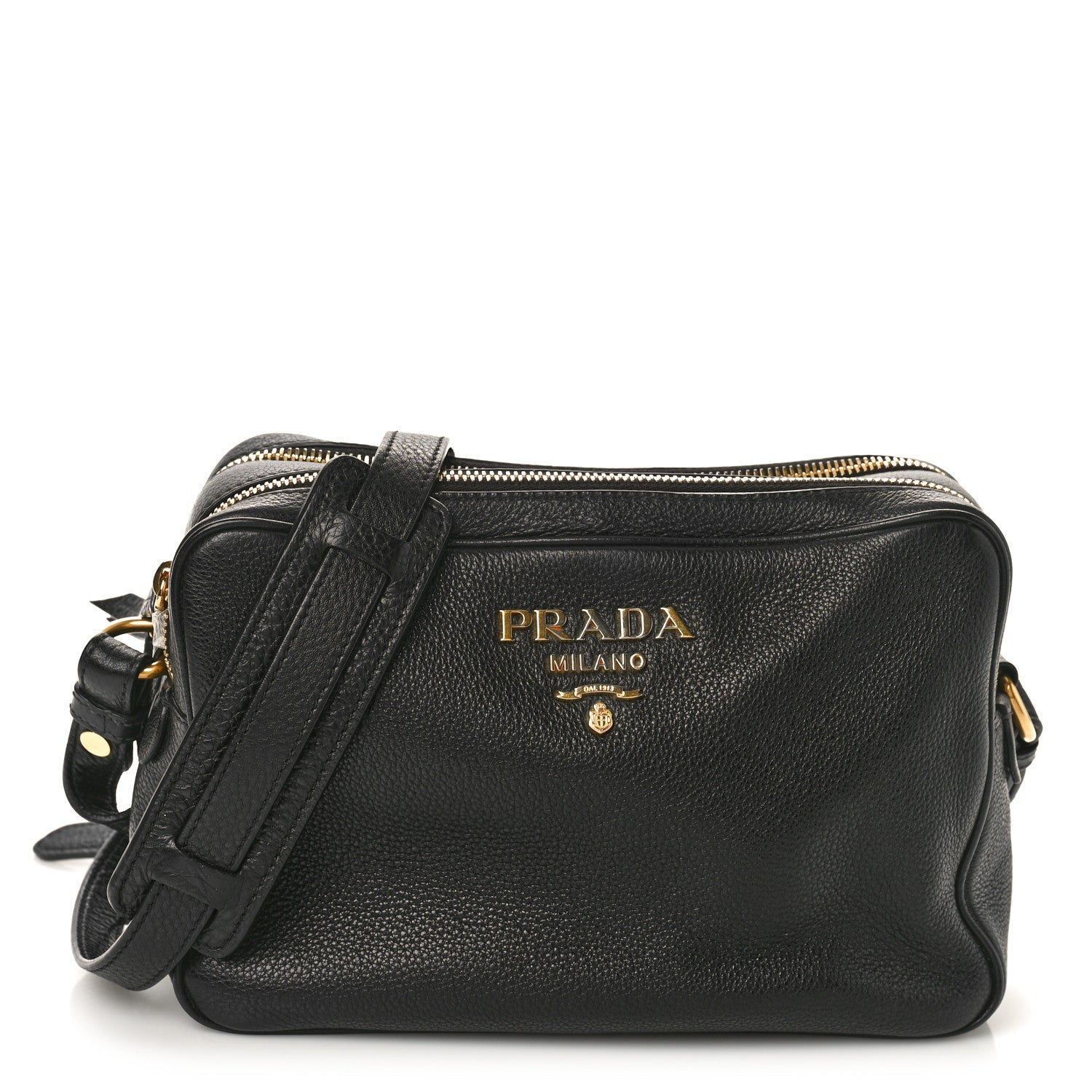Prada Vitello Phenix Camera Bag Black 1 of 8
