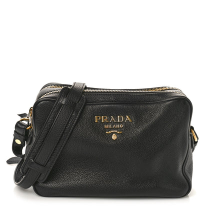 Prada Vitello Phenix Camera Bag Black 1 of 8