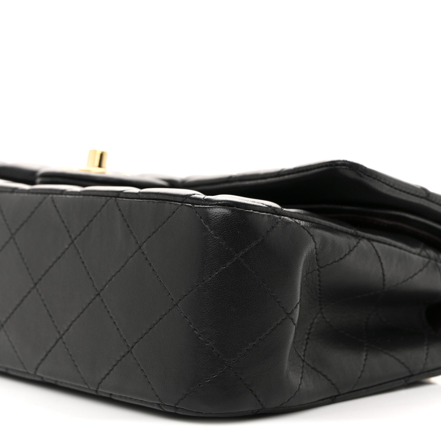 Chanel Lambskin Quilted Medium Double Flap Black 9 of 11
